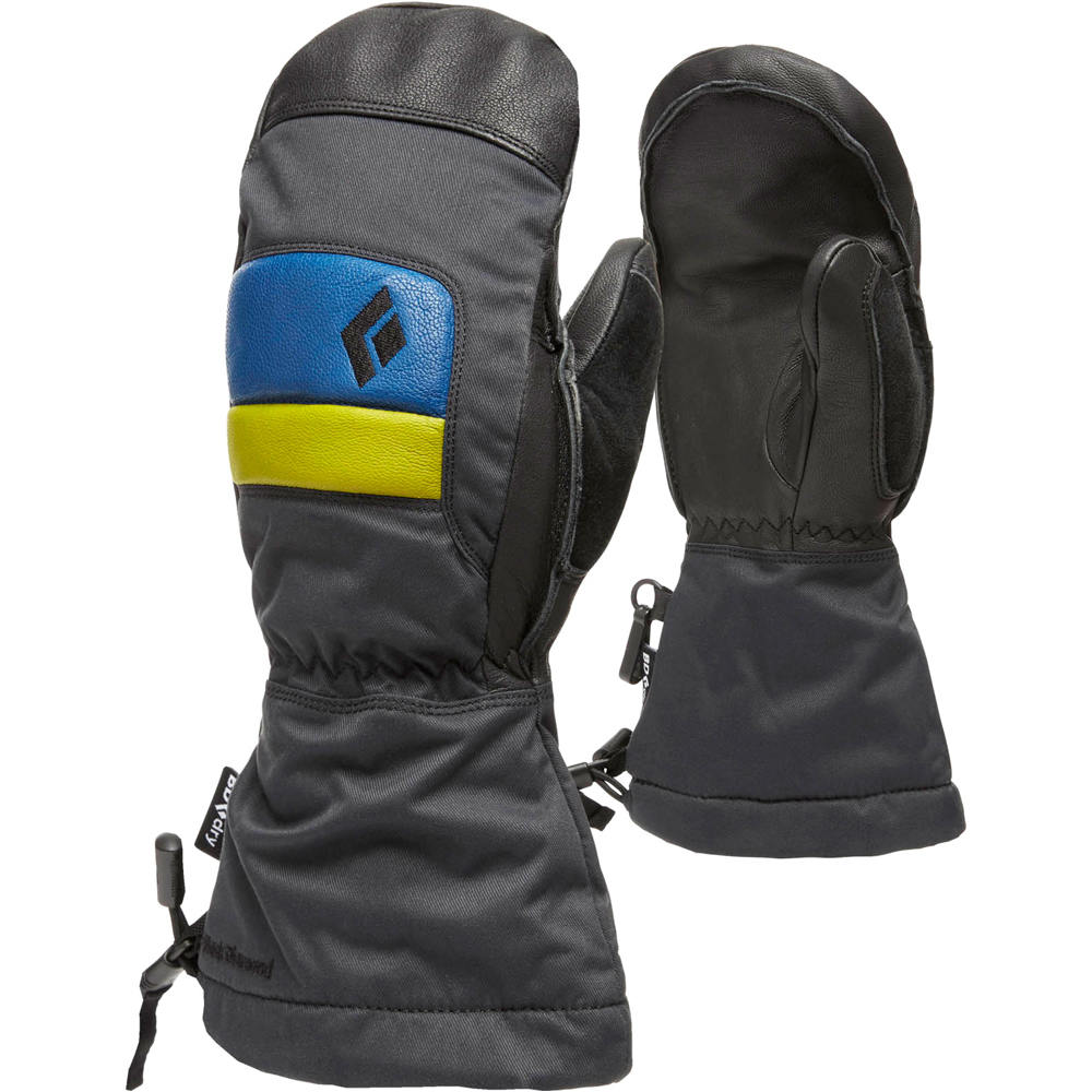 Black Diamond manoplas montaña KIDS  SPARK MITTS AZVE vista frontal