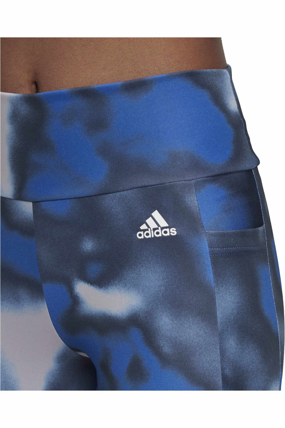 adidas pantalones y mallas largas fitness mujer W D2M AOP 78 TI vista detalle