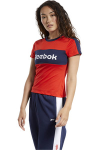 Reebok camiseta manga corta mujer TE Linear Logo Detail Tee vista frontal