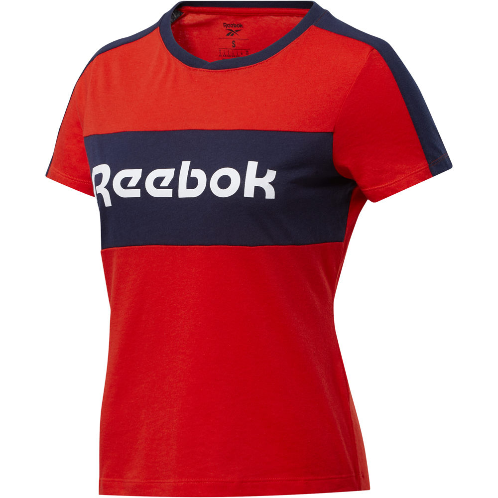 Reebok camiseta manga corta mujer TE Linear Logo Detail Tee 05