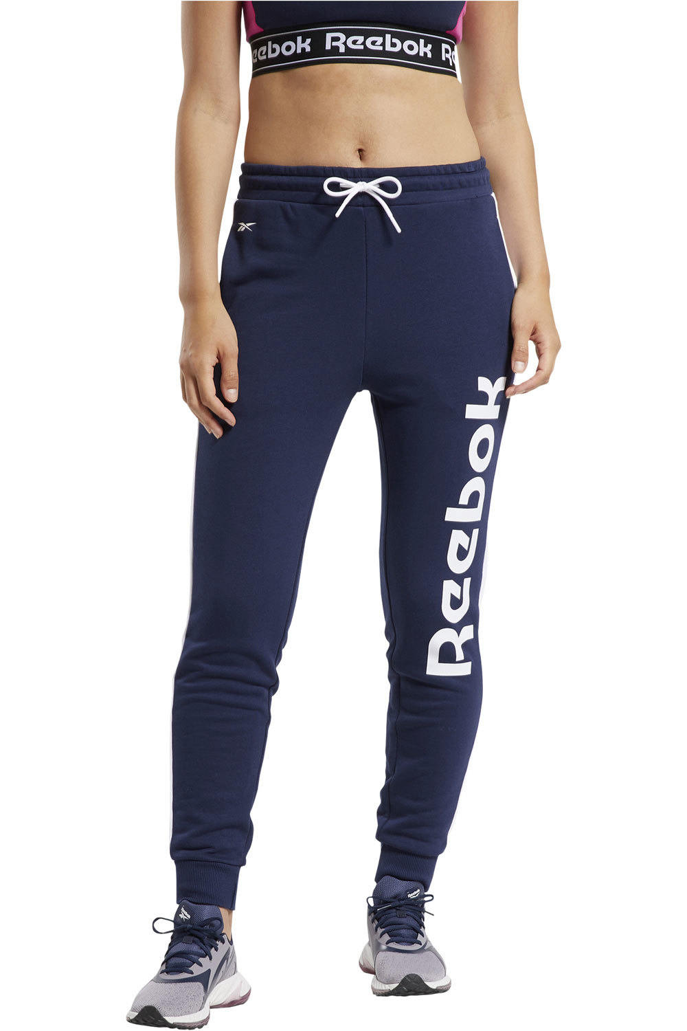 Reebok pantalón mujer TE Linear Logo FT Pant vista frontal