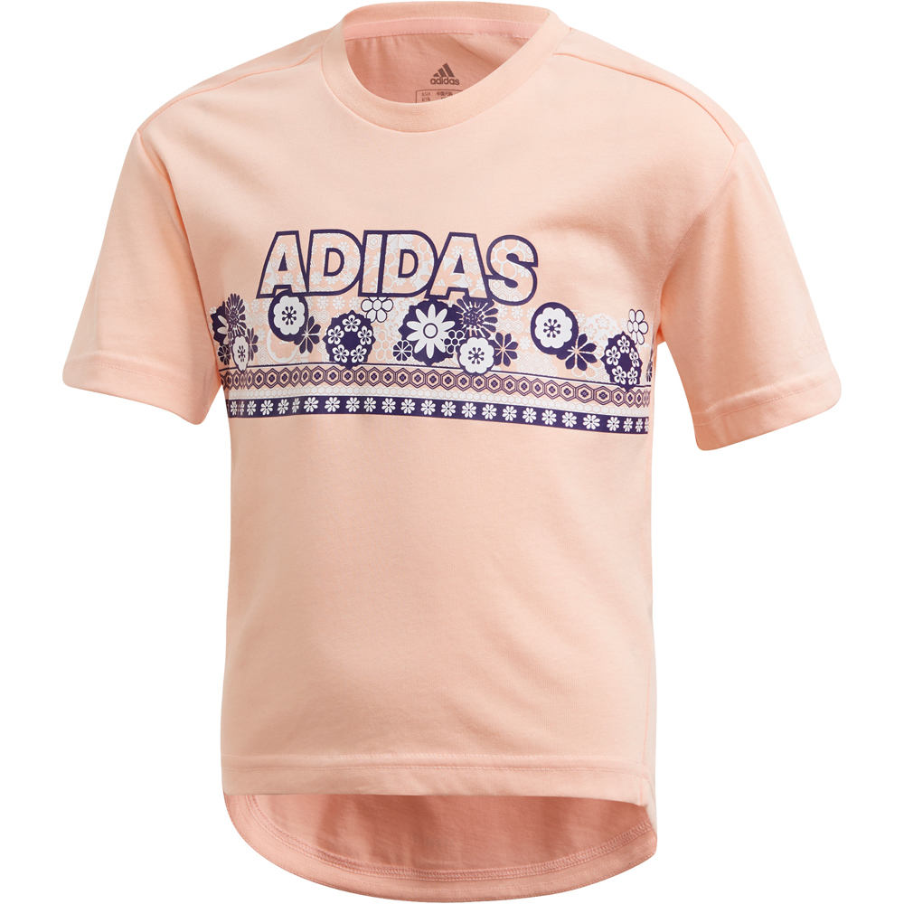 adidas camiseta junior niña LG COT TEE vista frontal