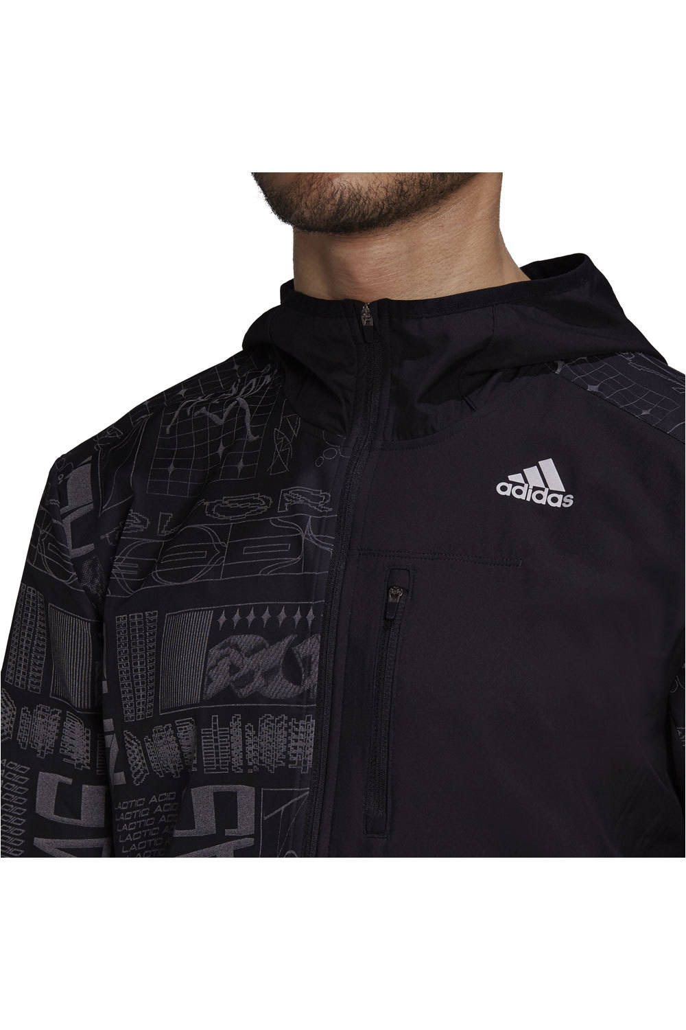 adidas CHAQUETA RUNNING HOMBRE OWN THE RUN JKT vista detalle