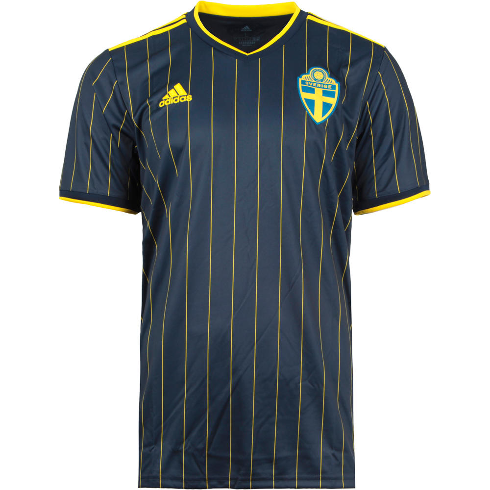 adidas camiseta de fútbol oficiales CAMISETA SUECIA SEGUNDA EQUIPACION 2020 vista frontal