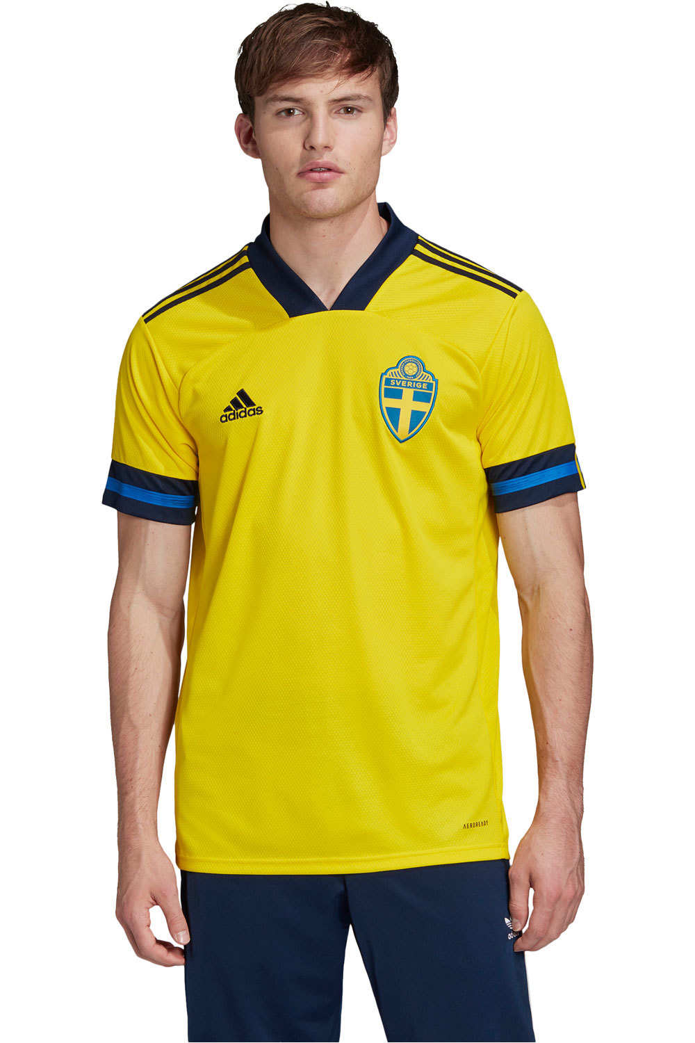 adidas camiseta de fútbol oficiales CAMISETA SUECIA PRIMERA EQUIPACION 2020 vista frontal