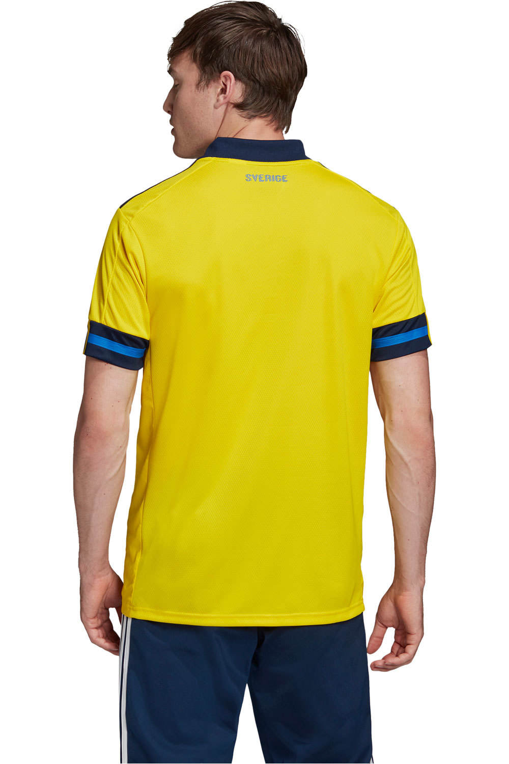 adidas camiseta de fútbol oficiales CAMISETA SUECIA PRIMERA EQUIPACION 2020 vista trasera