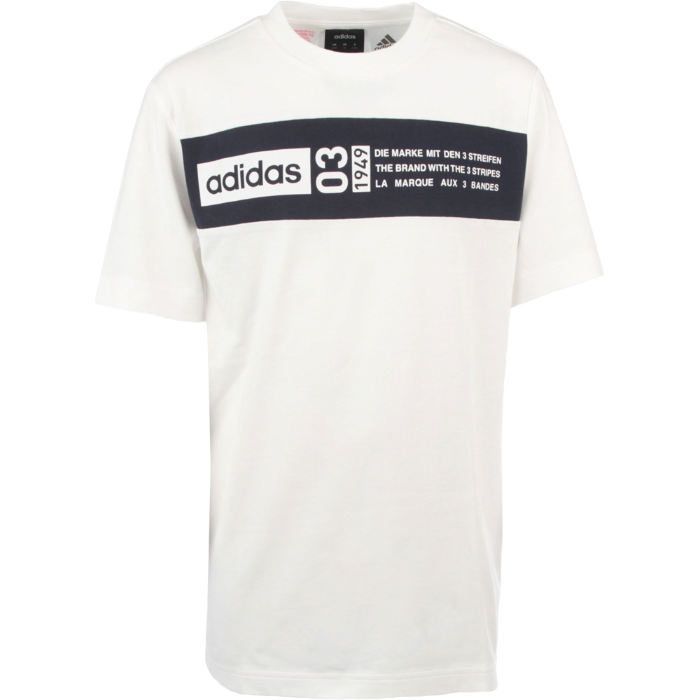 adidas camiseta manga corta niño YB E LIN TEE vista frontal