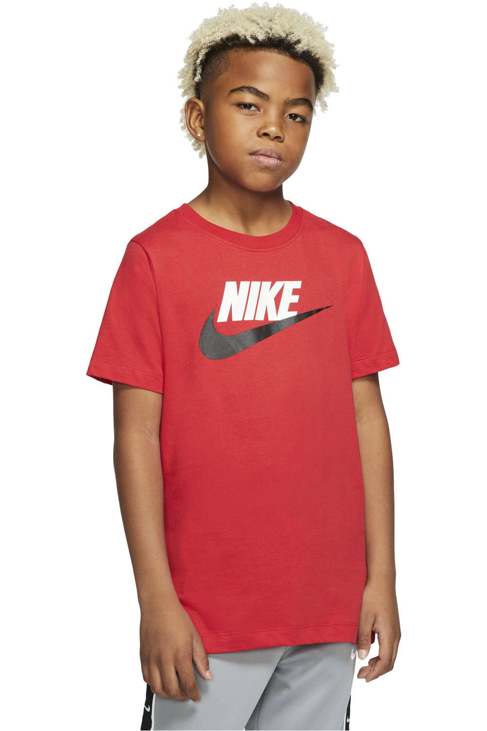 Nike camiseta manga corta niño X_B NSW TEE FUTURA ICON TD vista frontal