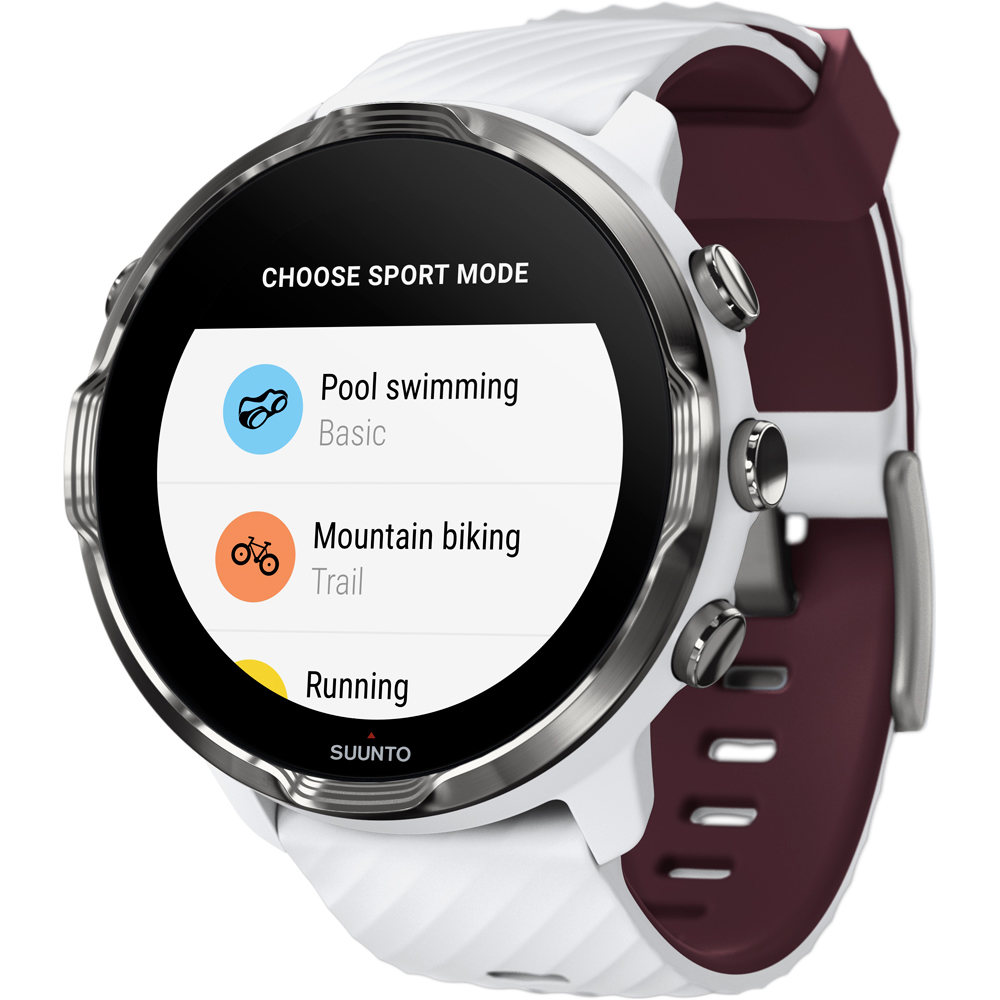 Suunto smartwatch SUUNTO 7 WHITE BURGUNDY 04