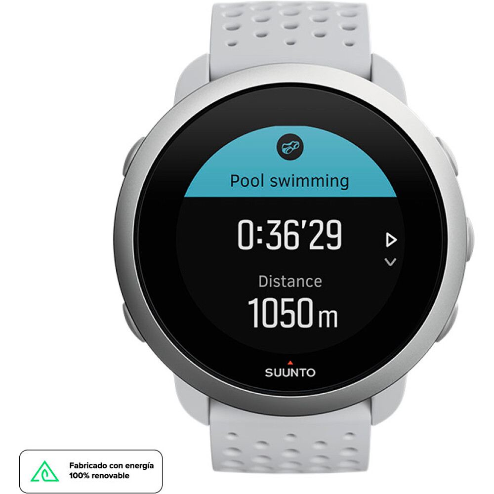 Suunto pulsómetros SUUNTO 3 PEBBLE WHITE vista frontal