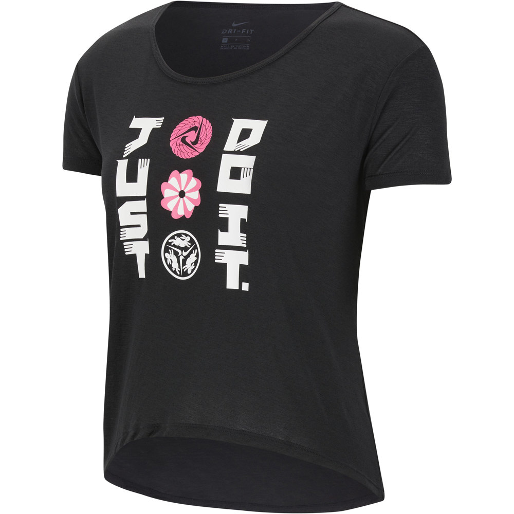 Nike camiseta entrenamiento manga corta mujer W NK ICNCLSH SS vista frontal