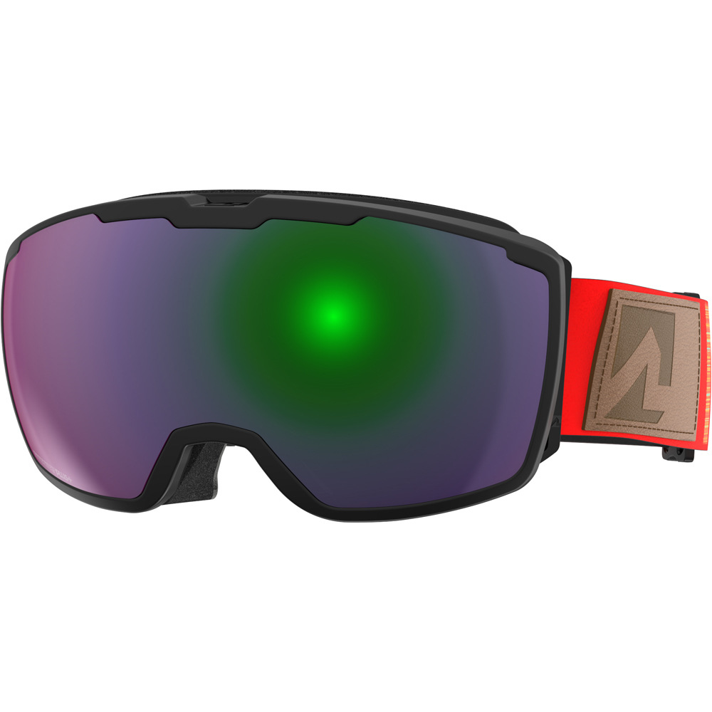 Marker gafas ventisca PERSPECTIVE+ BLK w/GREEN PLASMA vista frontal