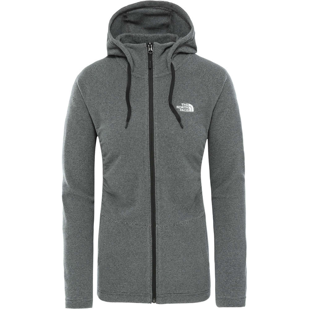 The North Face forro polar mujer W MEZZALUNA  FULL ZIP  HOODIE - EU vista frontal