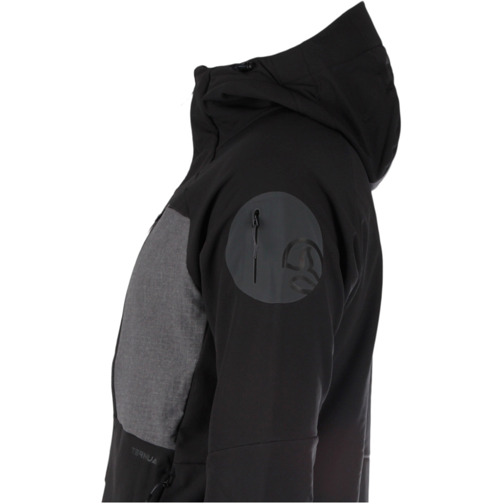 Ternua chaqueta softshell hombre CHAQUETA LEKKO HARD HOOD JKT M vista detalle