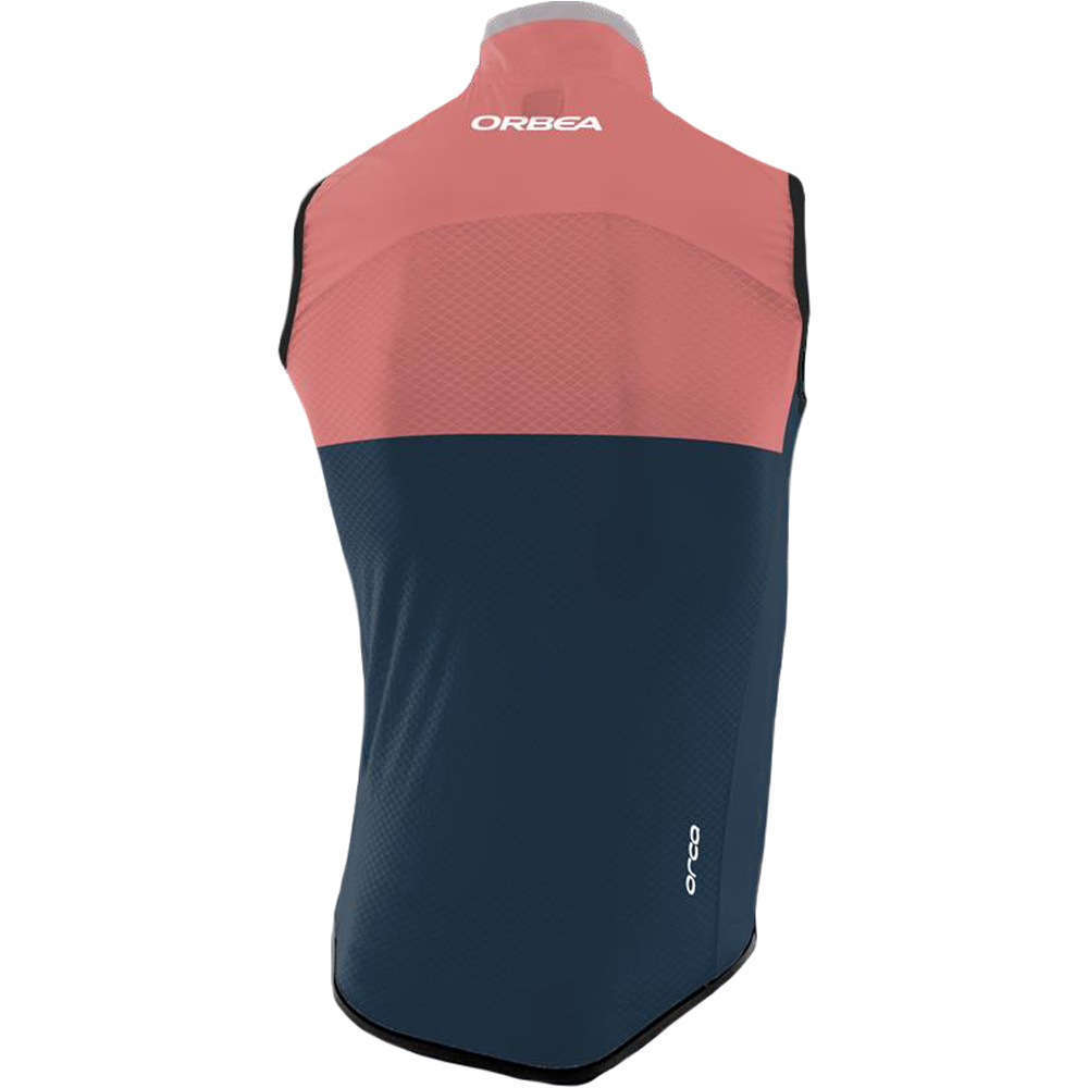 Orbea cortavientos ciclismo mujer W WINDB GILET ORB vista trasera