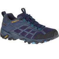 Merrell zapatilla trekking mujer MOAB FST 2 GTX AZ lateral exterior