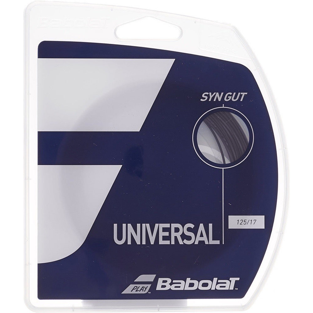 Babolat cordaje tenis SYNTHETIC GUT 130 + ENCORDADO vista frontal