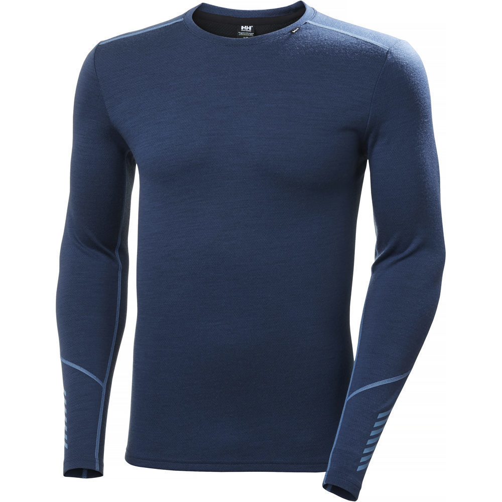 Helly Hansen camiseta térmica manga larga hombre LIFA MERINO MIDWEIGHT CREW vista frontal