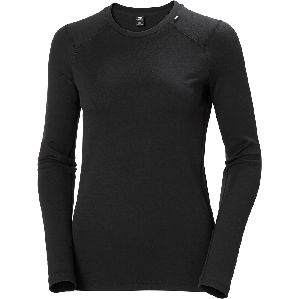 Helly Hansen camiseta térmica manga larga mujer W LIFA MERINO MIDWEIGHT CREW vista frontal