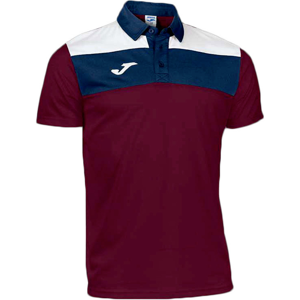 Joma polo tenis manga corta hombre POLO CREW VINO vista frontal