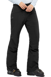 Salomon pantalones esquí mujer EDGE PANT W BLACK vista frontal