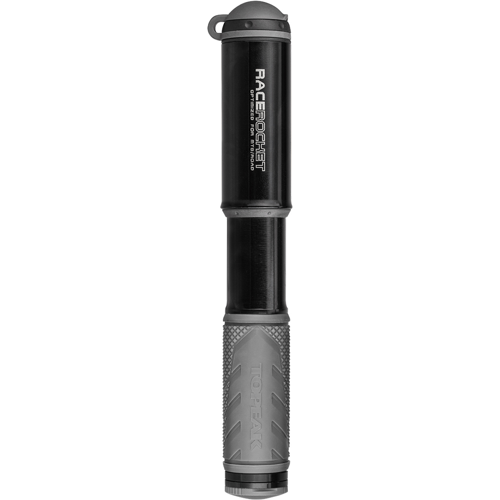 Topeak inflador de mano RaceRocket , negro vista frontal