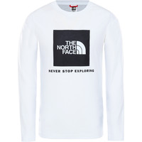 The North Face camiseta montaña manga larga niño Y NEW L/S BOX LOGO TEE vista frontal