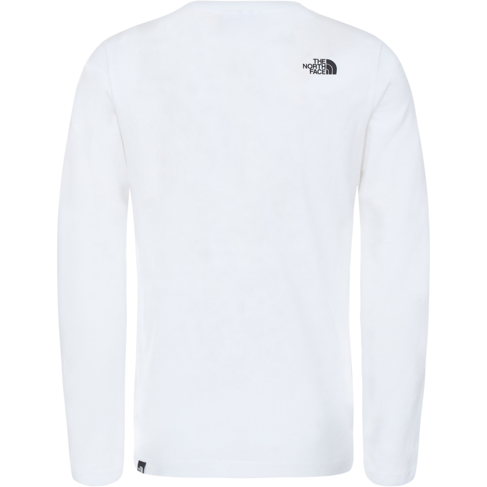 The North Face camiseta montaña manga larga niño Y NEW L/S BOX LOGO TEE vista trasera