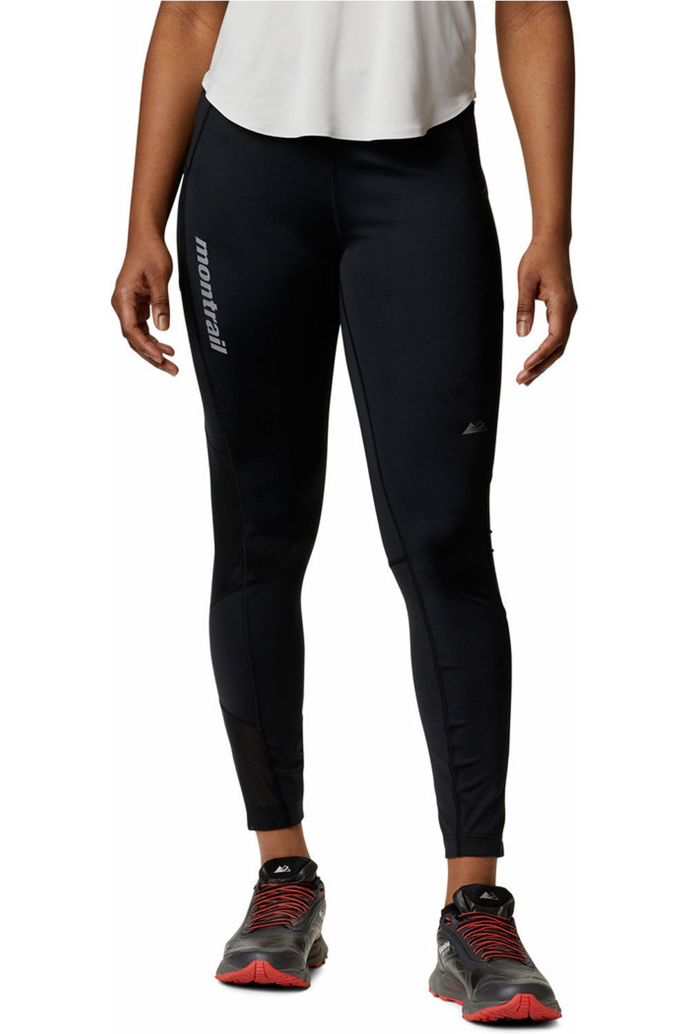 Columbia mallas trail running largas mujer W Titan Ultra Tight vista frontal