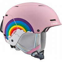 Cebe casco esquí infantil BOW MATT PINK POWDER RAINBOW vista frontal