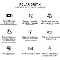 Polar pulsómetros con gps POLAR GRIT X WHI 08