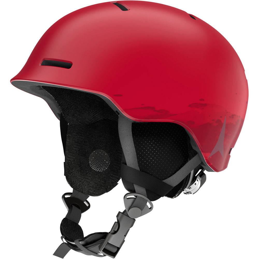 Atomic casco esquí infantil MENTOR JR RED vista frontal