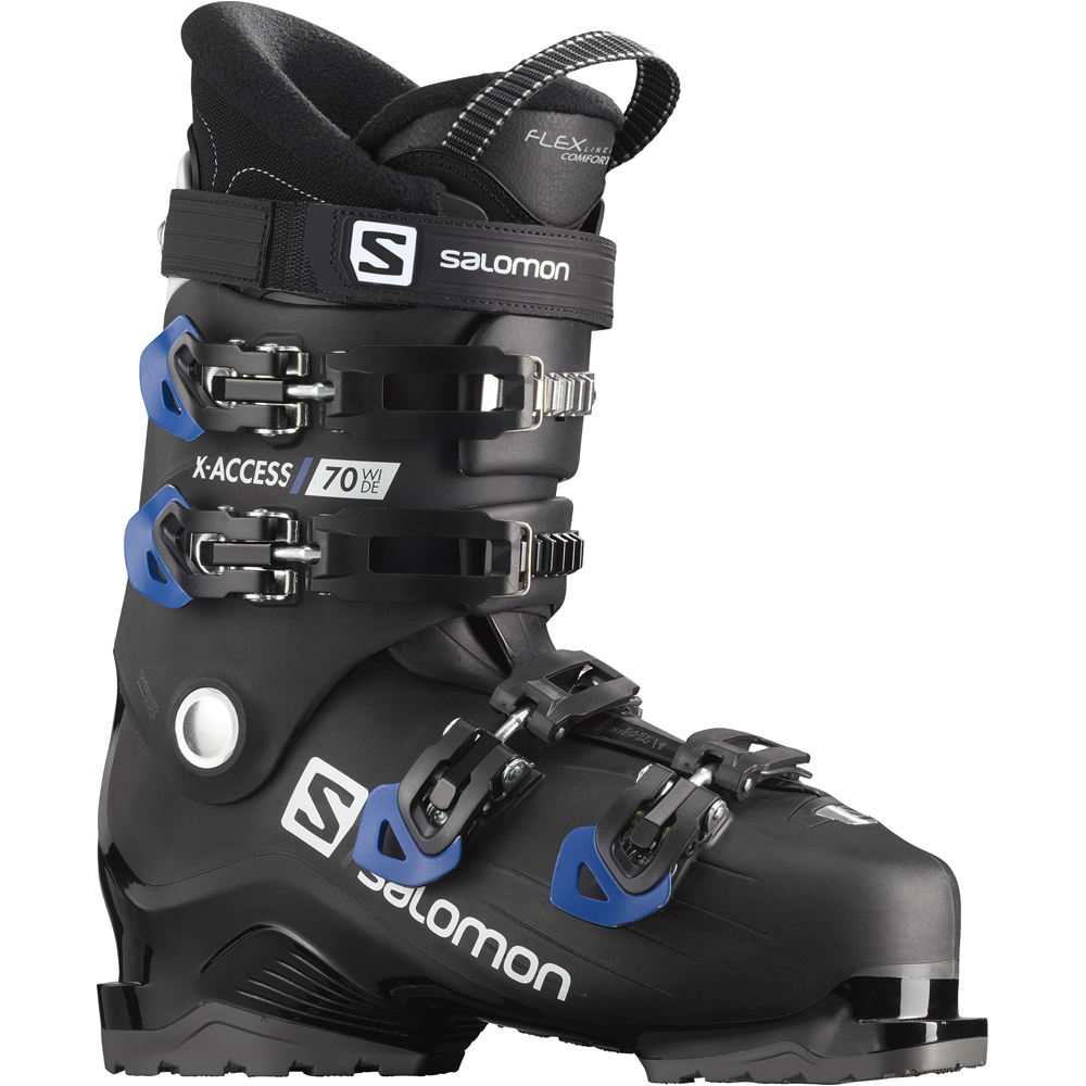 Salomon botas de esquí hombre X ACCESS 70 WIDE BLACK lateral exterior