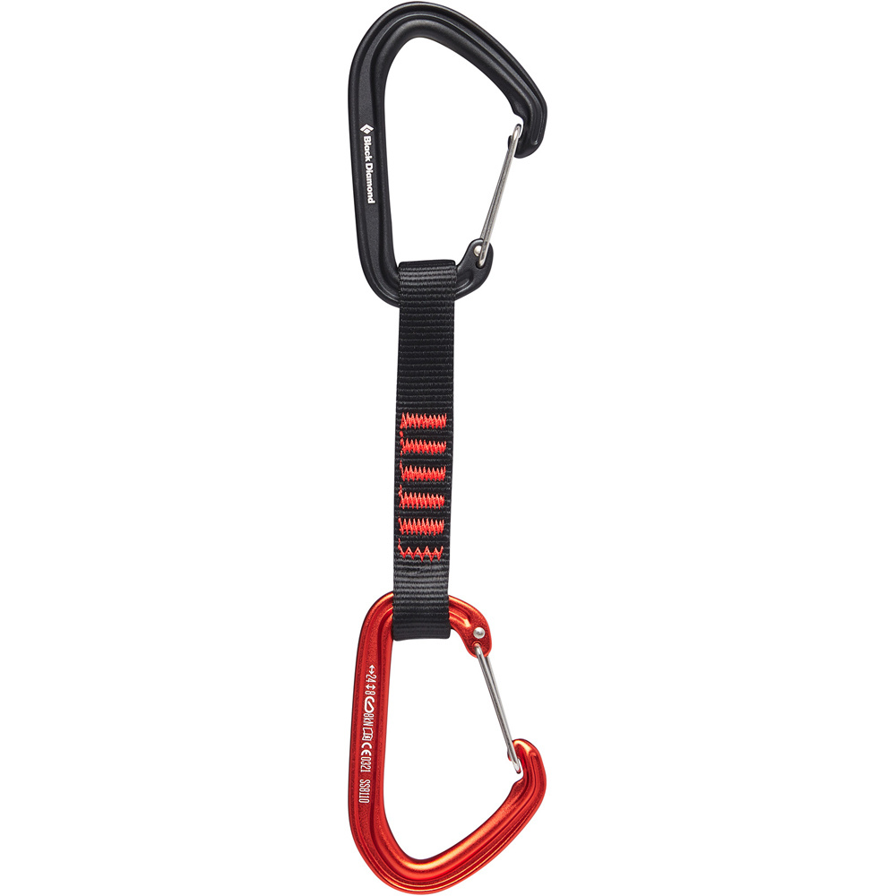 Hotwire quickdraw 12cm express escalada Naranja (UNICA)