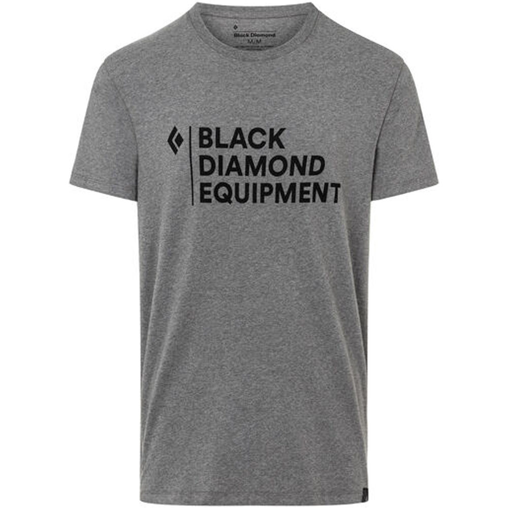 Black Diamond camiseta montaña manga corta hombre M STACKED LOGO TEE vista frontal