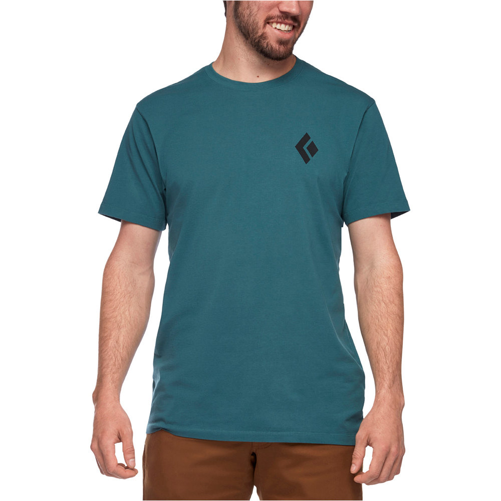 Black Diamond camiseta montaña manga corta hombre M EQUIPMNT FOR ALPINIST SS TEE vista frontal