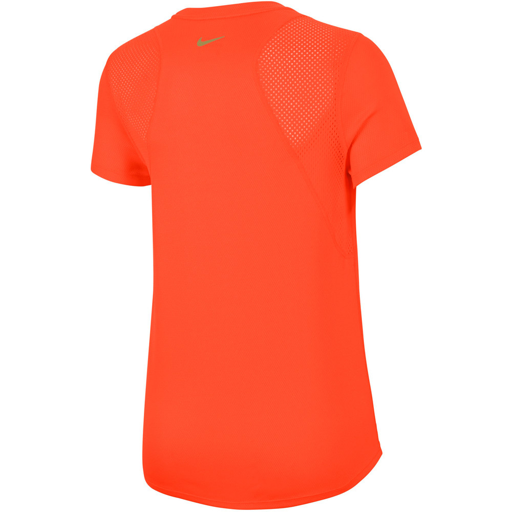 Nike camiseta entrenamiento manga corta mujer W NK ICNCLSH RUN SS vista trasera