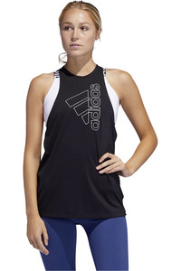 adidas camiseta tirantes fitness mujer W TECH BOS TK vista frontal