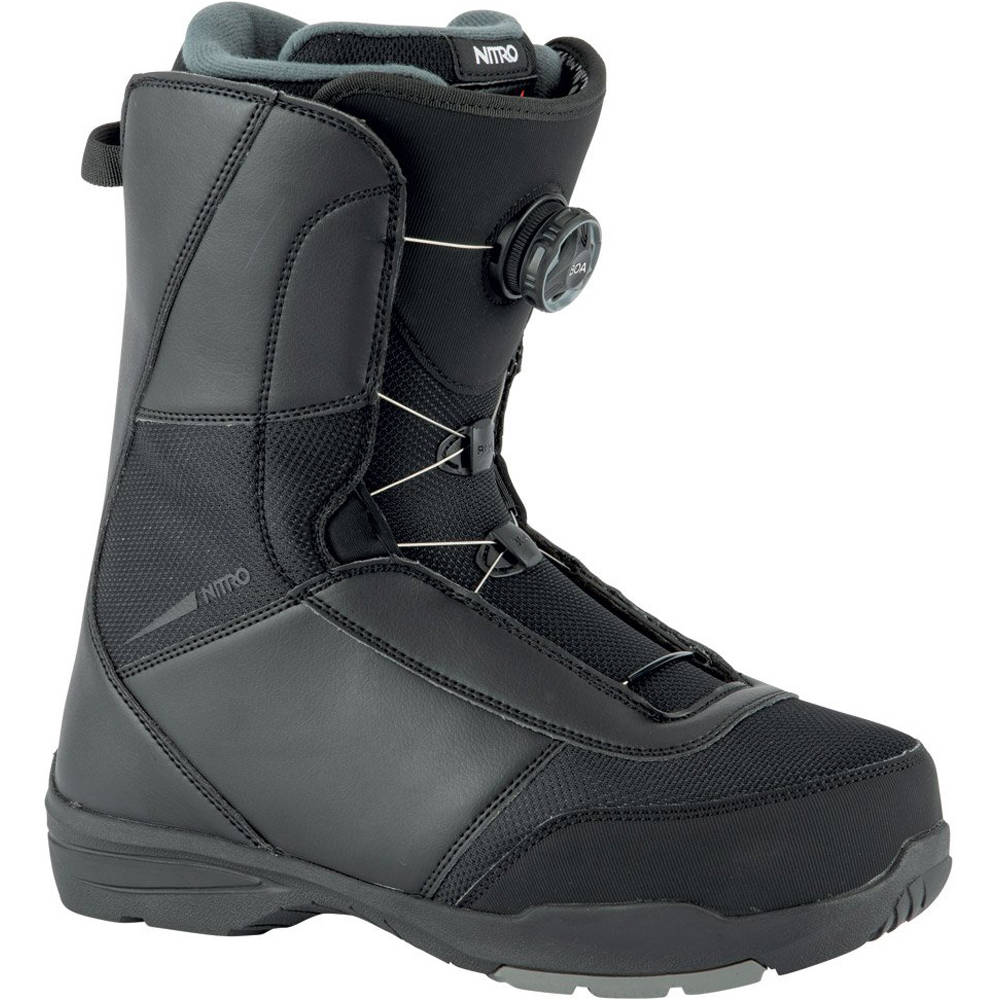 Nitro botas snowboard hombre VAGABOND BOA BLACK lateral exterior