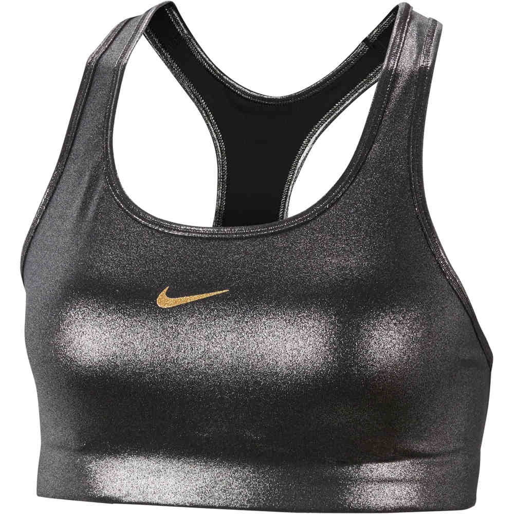 Nike sujetadores deportivos W NK SWOOSH ICNCLSH SHMR BRA vista frontal