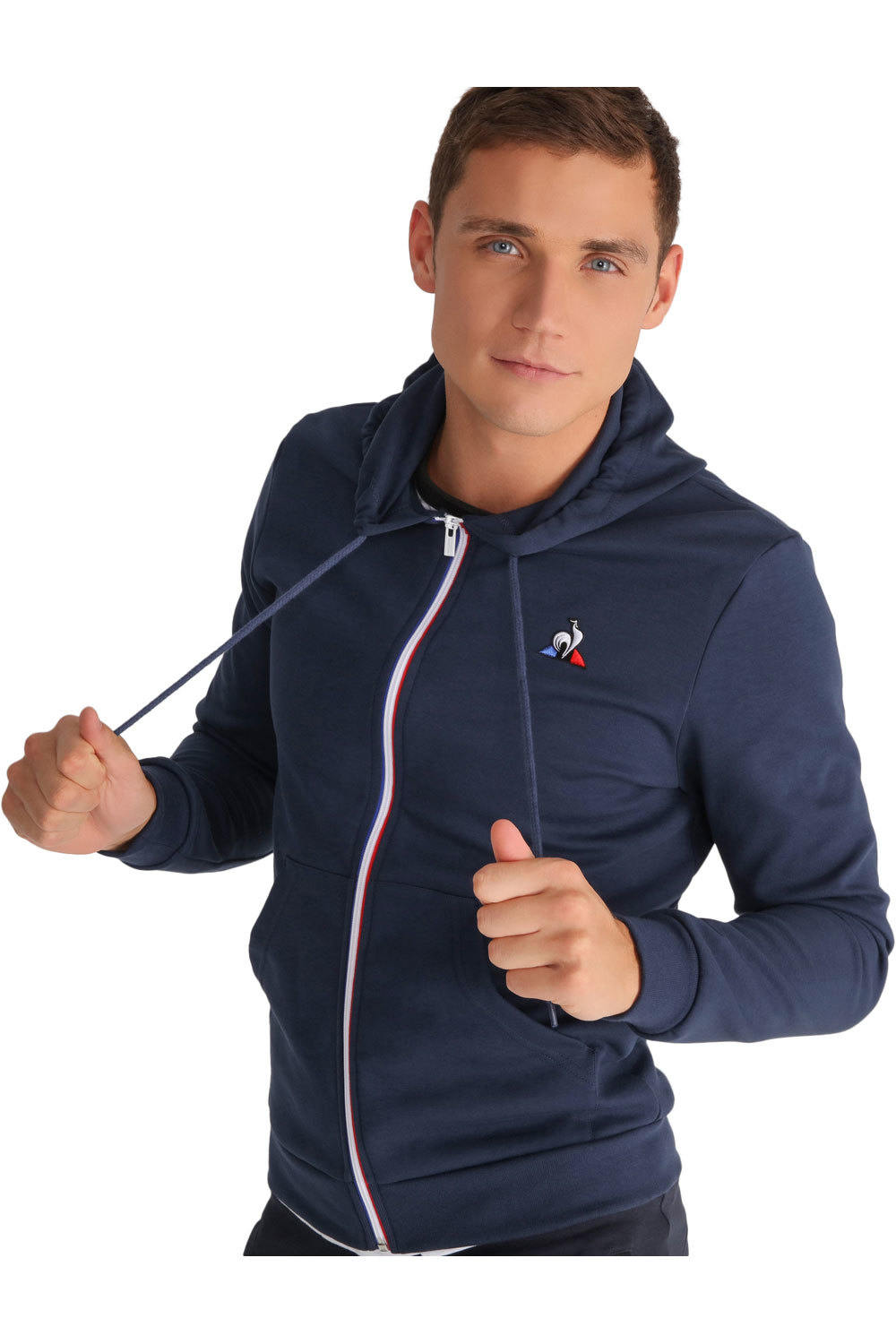 Le Coq Sportif sudadera hombre ESS FZ Hoody N.2 M vista frontal