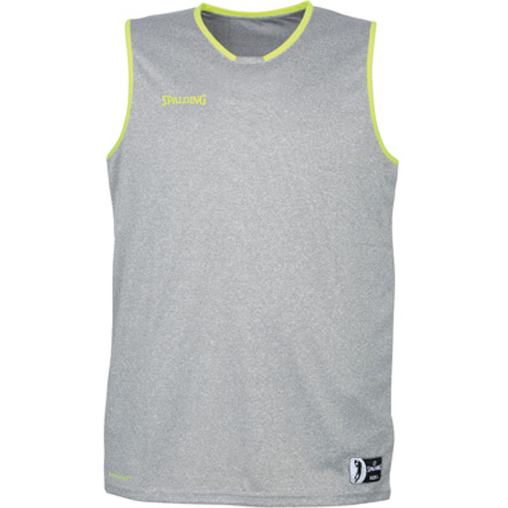 Spalding camiseta baloncesto MOVE TANK TOP GRAM vista frontal