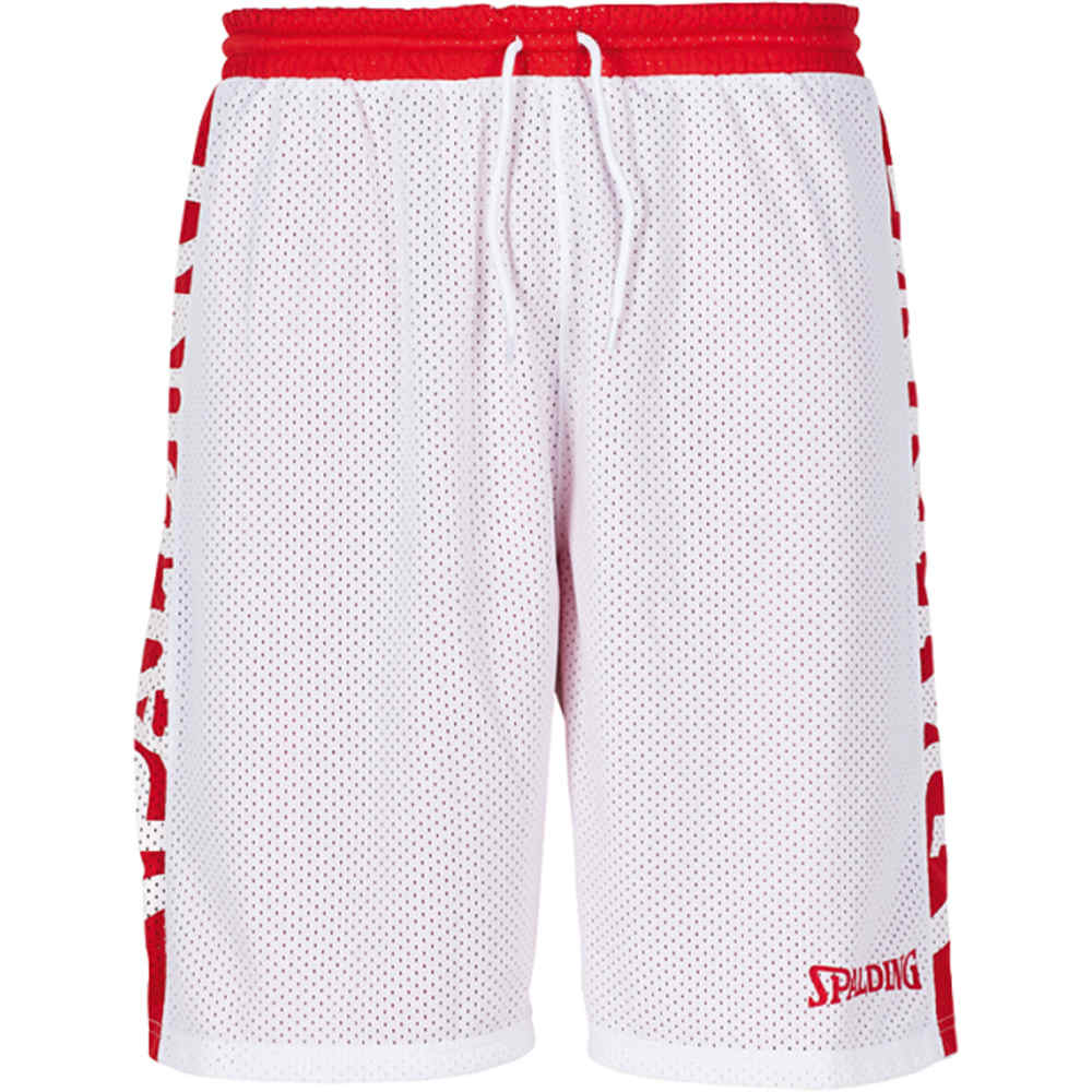 Spalding pantalón baloncesto ESSENTIAL REVERSIBLE SHORTS ROBL vista detalle