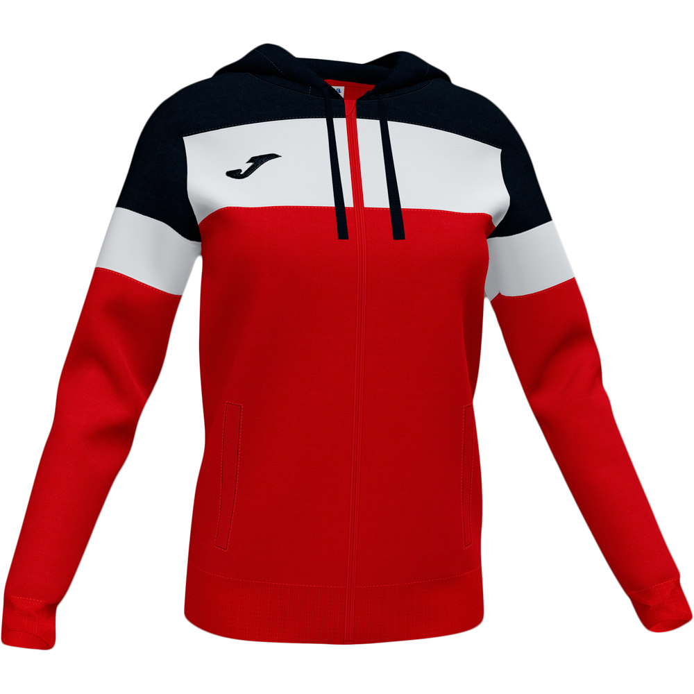 Joma sudaderas deportivas mujer CHAQUETA CAPUCHA CREW IV vista frontal