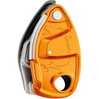 Petzl asegurador escalada GRIGRI + NARANJA vista frontal