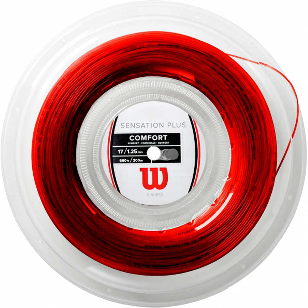 Wilson cordaje tenis SENSATION PLUS RD REEL 17 vista frontal