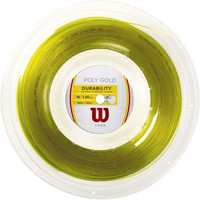 Wilson cordaje tenis POLY GOLD 16 REEL vista frontal