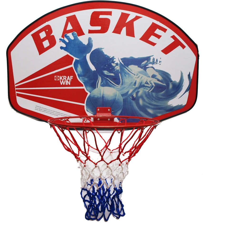 Kraf Win canasta baloncesto CANASTA BASKET JUGADOR C/ARO Y RED vista frontal