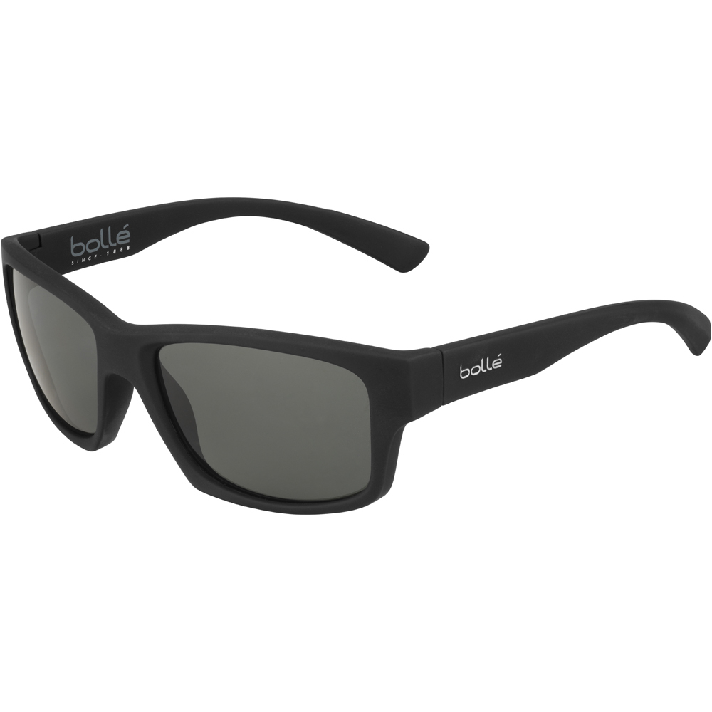 Bolle gafas deportivas HOLMAN RUBBER BLACK HD POLARIZED TNS vista frontal