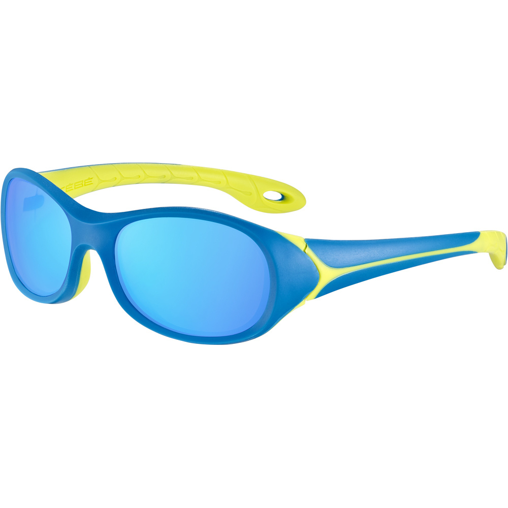Cebe gafas deportivas infantiles FLIPPER MATT BLUE LIME Zone Blue Light G vista frontal